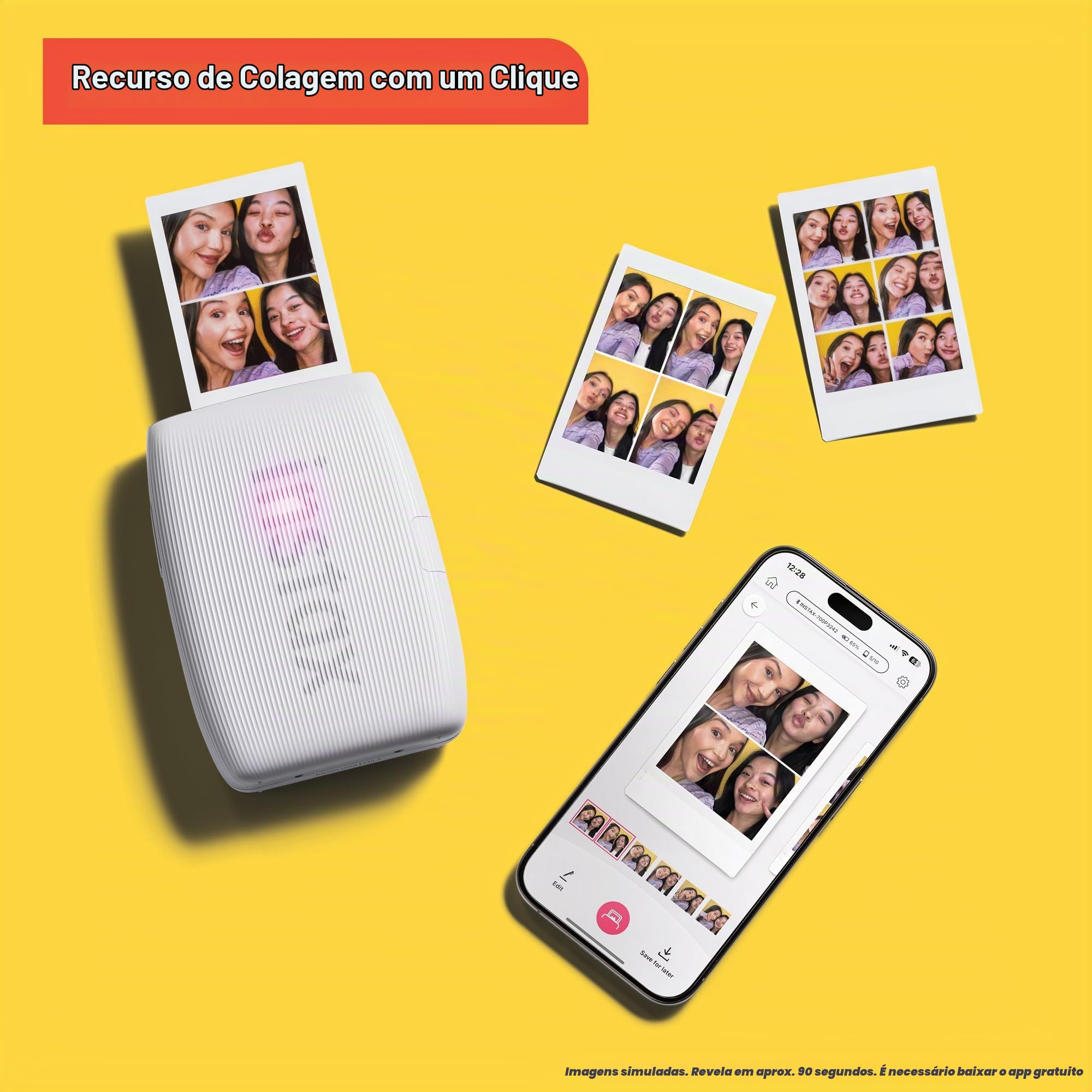 Instax Mini Link 3 - Branco : Amazon.com.br: Eletrônicos
